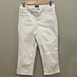 NYDJ Crop White Denim Jeans